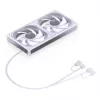 JONSBO ZB-240W 2x120mm ARGB PWM Case Fans - White