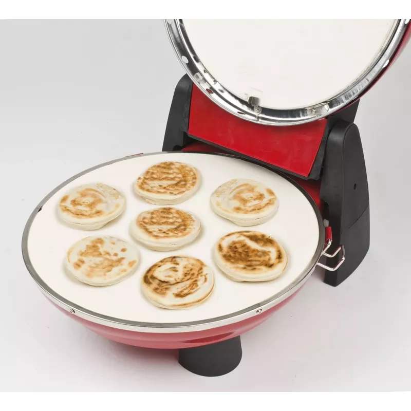 Pizza maker G3FERRARI G10032 — 1200W, stone cooking surface, max 400°C, 31 cm pizza, mechanical timer, red