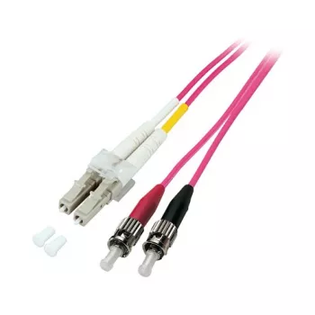 Patch Cable LWL Duplex OM4 (Multimode, 50/125) LC/ST, LSZH, reversible polarity, 1m, Good Connections®