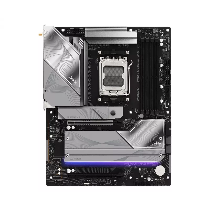 Motherboard ASROCK X870 (Socket AM5, ATX, DDR5, 4 memory slots, X870LIVEMIXERWIFI)