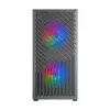 PC Case TACENS Mars Gaming MC-VORTEX Mini Tower Mini-ITX/Micro-ATX Tempered Glass Black, 3x120mm, 27.3 cm GPU, 162 mm CPU cooler
