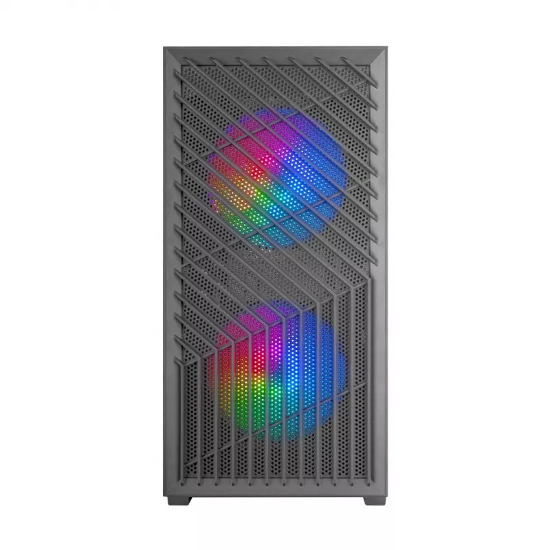 PC Case TACENS Mars Gaming MC-VORTEX Mini Tower Mini-ITX/Micro-ATX Tempered Glass Black, 3x120mm, 27.3 cm GPU, 162 mm CPU cooler