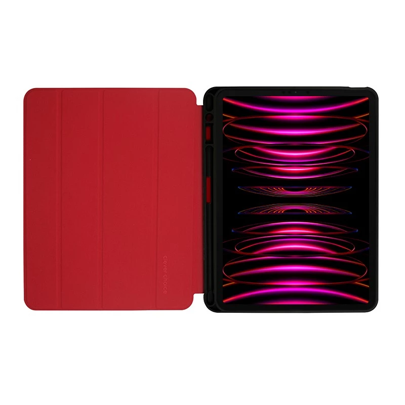 Crong FlexFolio CRG-FXF-IPD112-RED folio case for iPad Air 11 M3 (2025)/M2 (2024), iPad Air 10.9 (5-4 gen.), iPad Pro 11 (2022-2021), 27.7 cm (10.9 inch), Apple Pencil holder, red
