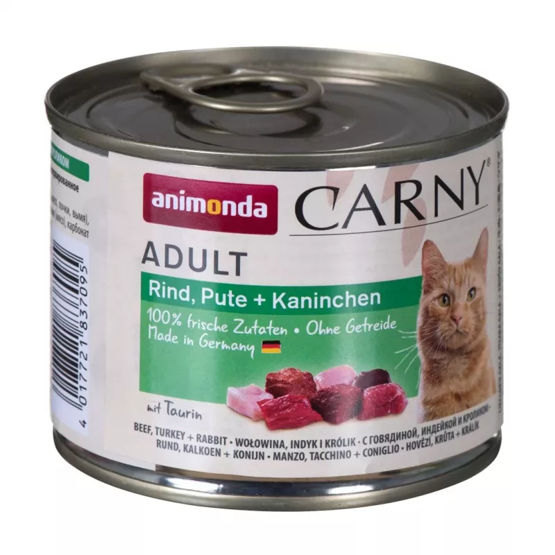 ANIMONDA Carny Adult Beef, turkey and rabbit - wet cat food - 200g