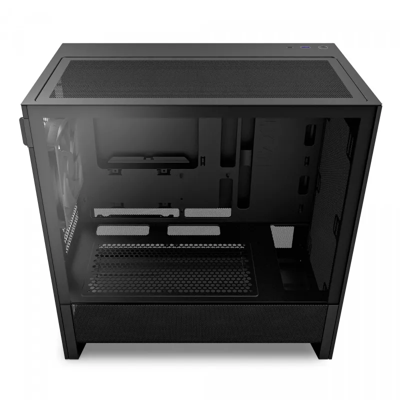 NZXT H3 Flow Micro ATX Airflow Case - Black