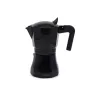 Moka pot Maestro MR-1658-3 — aluminium stovetop coffee maker, 3 cups (0.15 L), black, hinged lid