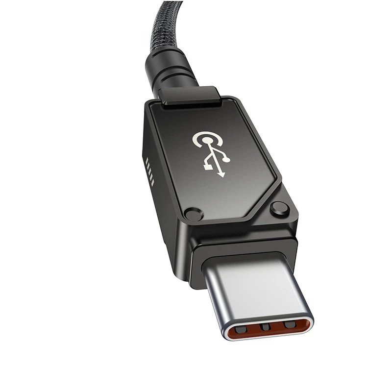 Baseus Unbreakable USB C to iP cable 2 m 20 W Black
