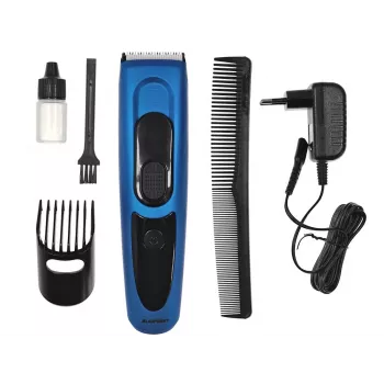 Hair trimmer BLAUPUNKT HCC401 — adjustable 3–24 mm, rechargeable, black/blue