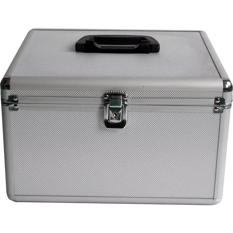 MEDIARANGE BOX76 - Enclosurebox - 300 Disks - Silver - Fleece - Plastic - Wood - 120 mm - Aluminium