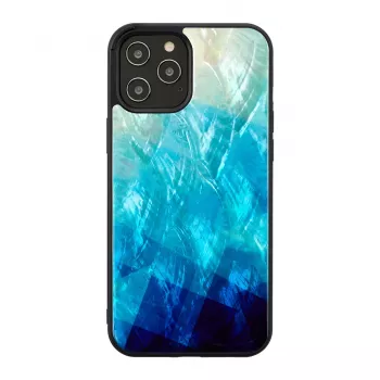 Protective phone case iKins for Apple iPhone 12 Pro Max — blue lake black