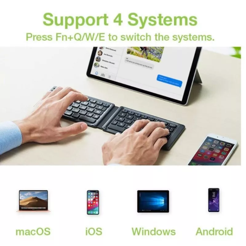 Bluetooth 3.0 Foldable Wireless Keyboard