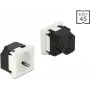 Delock Easy 45 Grounded Plug-Socket Outlet 45°-Anordnung 45 x 45 mm (81422)