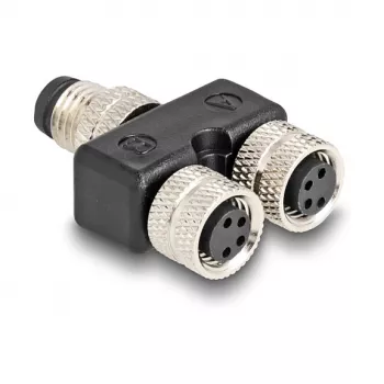 Cable splitter DeLOCK 60577 Black PVC M8 22mm 24mm 10mm