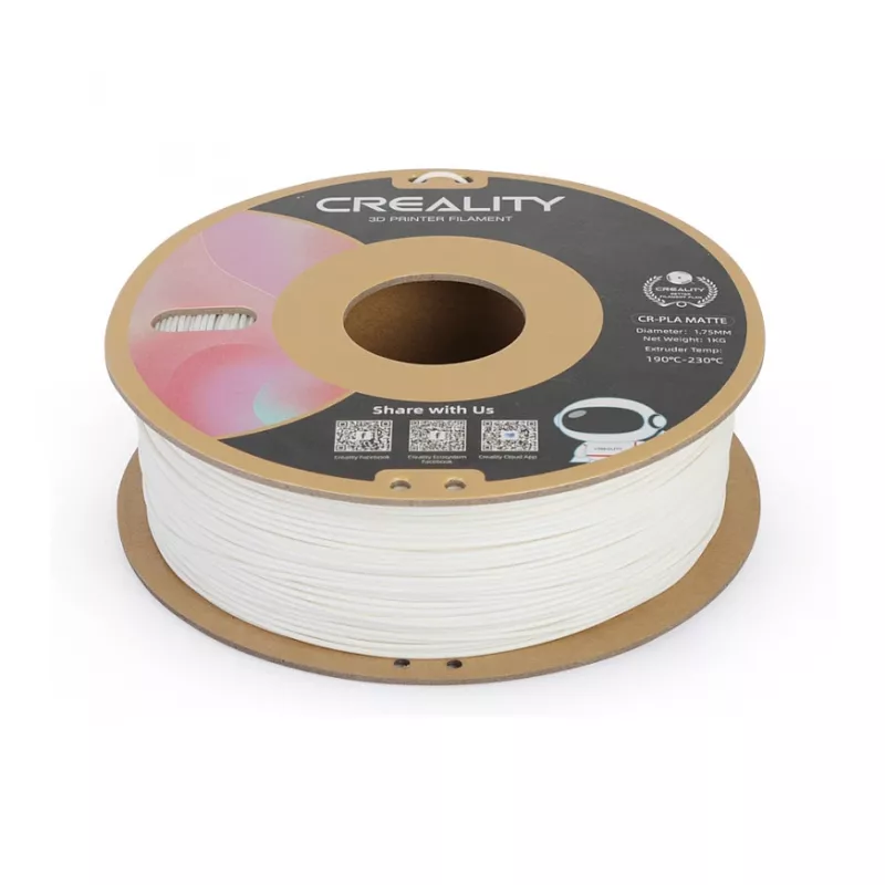 Filament spool Creality PLA 1.75 mm White 1 kg (model 3301010296)