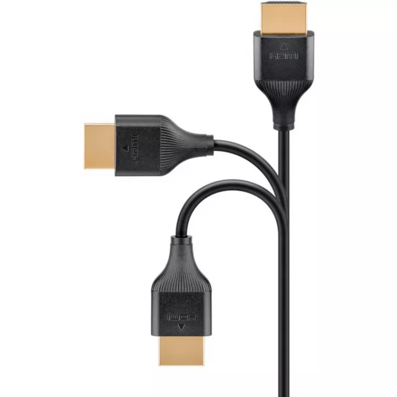 HDMI Cable Goobay 75297 0.5m HDMI Type A Male 48 Gbit/s Black