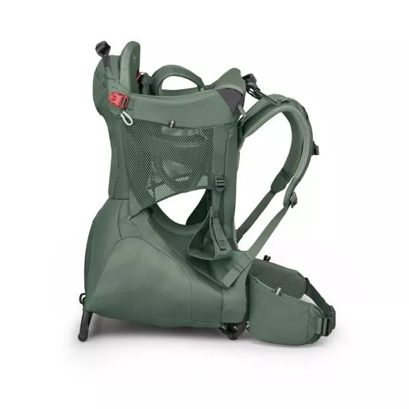 Child Carrier Osprey Poco Tourist Carrier Green lightweight adjustable child backpack carrier