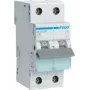 Hager MCN516. Number of Poles: 2P. AC Input Frequency: 50/60 Hz, Nominal Current Output: 16 A. Width: 35 mm, Depth: 70 mm, Height: 83 mm (MCN516)
