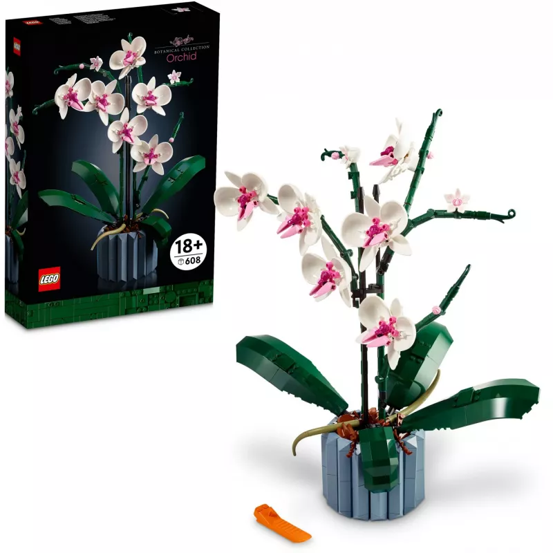 LEGO 10311 Icons Orchid Artificial Plant Building Set with Flowers Home Décor Accessory for Adults Botanical Collection Gifts for Wife or Husband