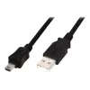 Digitus ASSMANN - USB Cable - USB Type A, 4-pin (M) - Mini-USB, Type B (M) - 1 m (USB / Hi-Speed USB) - Moulded - Black (AK-300108-010-S)