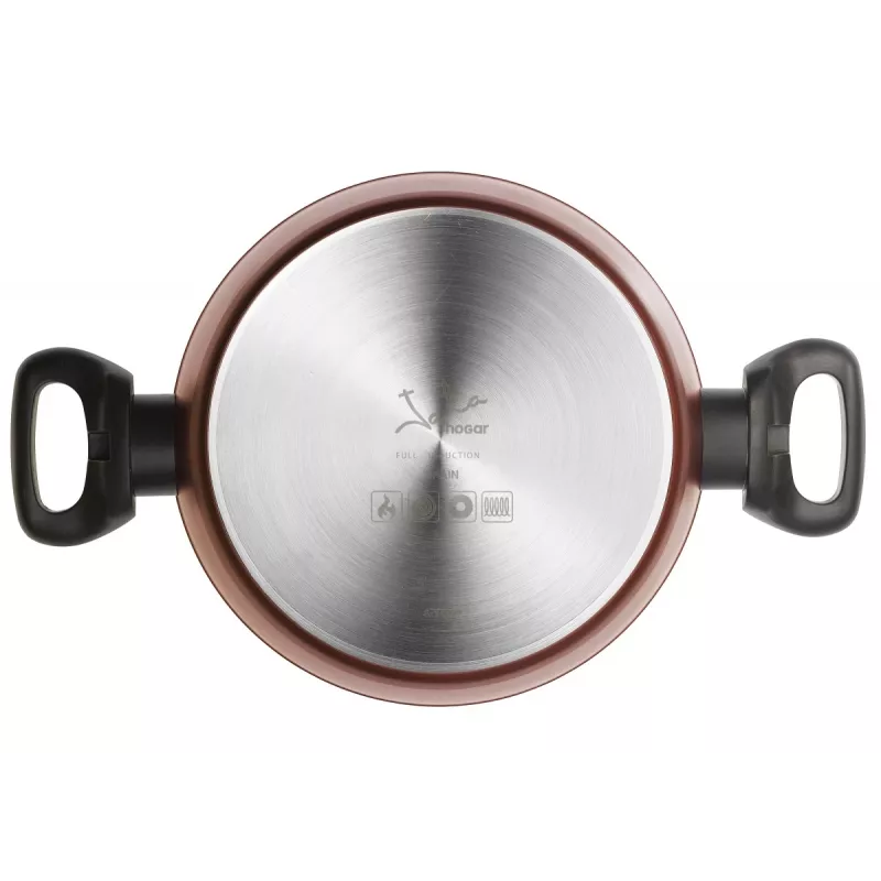 Soup pot JATA CF922 2.6 L Red Aluminium