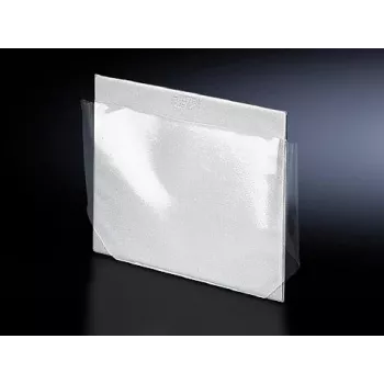 Rittal enclosure cover SZ 2512.000, transparent/white, single-piece protective panel