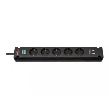 Power Extension Brennenstuhl Bremounta 3m 5 AC Outlets Indoor Black
