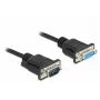 Serial Cable DeLOCK 86579 Black 2m RS-232 Sub-D9