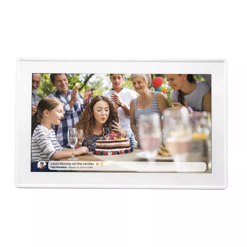 Denver PFF-1515W digital photo frame White 39.6 cm (15.6) Touchscreen Wi-Fi