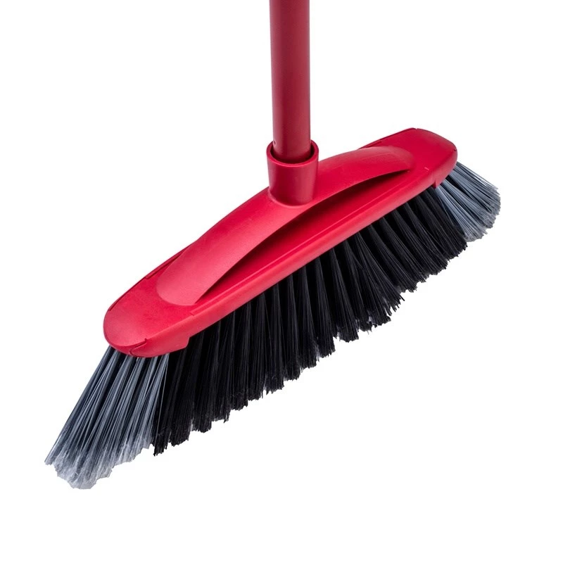 Indoor broom Vileda hard bristle, technopolymer handle, black, model 128762
