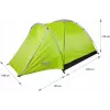 Tent PROMIS NT80 — 3-person camping tent with vestibule and mosquito net, floor area 2x2 m