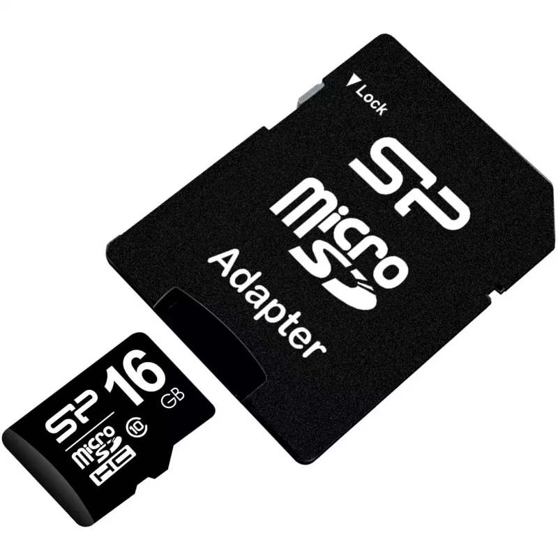 MicroSDHC memory card Silicon Power 16GB Class 10 UHS-I U1 40 MB/s, waterproof, black
