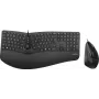 Perixx PERIDUO-505B, DE, Keyboard- and Mouse Set, USB Cable, Ergonomic, black (PERIDUO-505B)