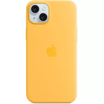 Silicone Case Cover Apple iPhone 15 Plus MagSafe Orange