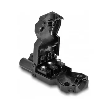 DeLOCK Installation Connector 3-pole screw terminal black 1 set