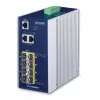 Managed network switch PLANET IGS-10080MFT — 2 x Gigabit RJ-45, 8 x SFP, 12–48V DC, Managed, IP30