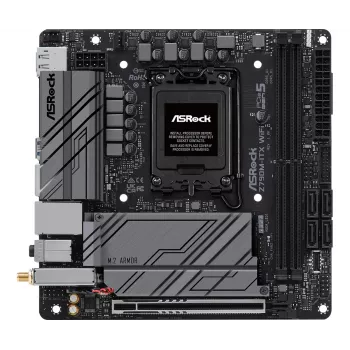 Motherboard ASRock Z790M-ITX WiFi — Intel Z790, LGA 1700, mini ITX, DDR5, 2x DIMM, 64GB, 2.5Gb LAN, Wi‑Fi 6E