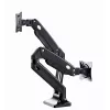 Monitor mount stand GEMBIRD MA-DA2-03 for up to 35 inch screens, clamp, VESA 75x75–100x100, 20 kg, black, dual-display