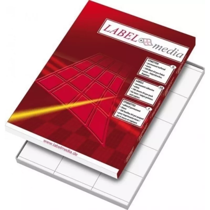 Ddhesive labels LabelMedia, A4, White, 52.5x21.2 mm, (56) (100) 0707-764
