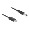 DeLOCK USB Type-C Power Cable 1m 5.5 x 2.1 mm male 5V 1.5A