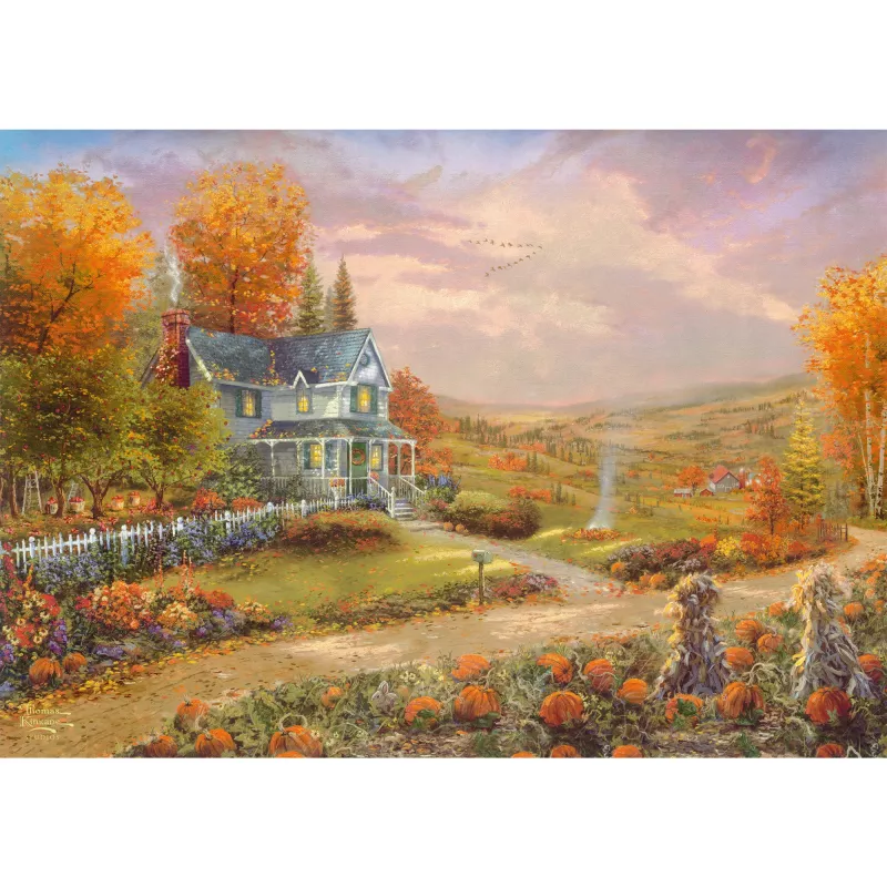 Thomas Kinkade Studios: Herbst in Apple Hill, Puzzle 500 Pieces