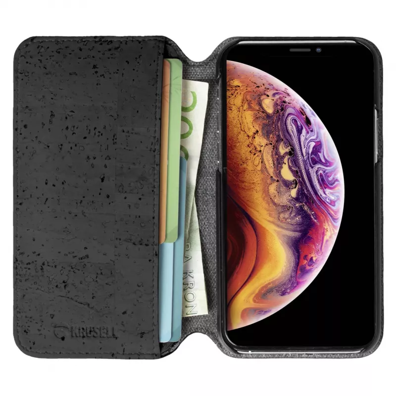 Folio Case Krusell Birka iPhone 11 Pro Max 16.5 cm Black