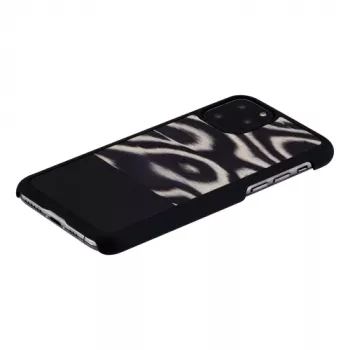 Smartphone case man and wood for iPhone 11 Pro — leopard black protective cover