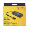USB graphics adapter DeLOCK 87730 3840 x 2160 pixels Black