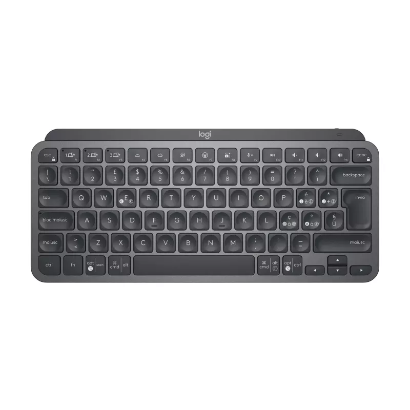 Logitech MX Keys Mini for Business - Keyboard - backlit - Wireless - Bluetooth LE - QWERTY - Italian - Graphite