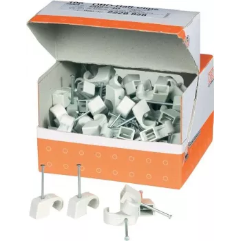 OBO Bettermann ISO-Nail Clips Bundle Diameter: 10 - 14 mm Grey Contents: 100 pc(s) (2228858)
