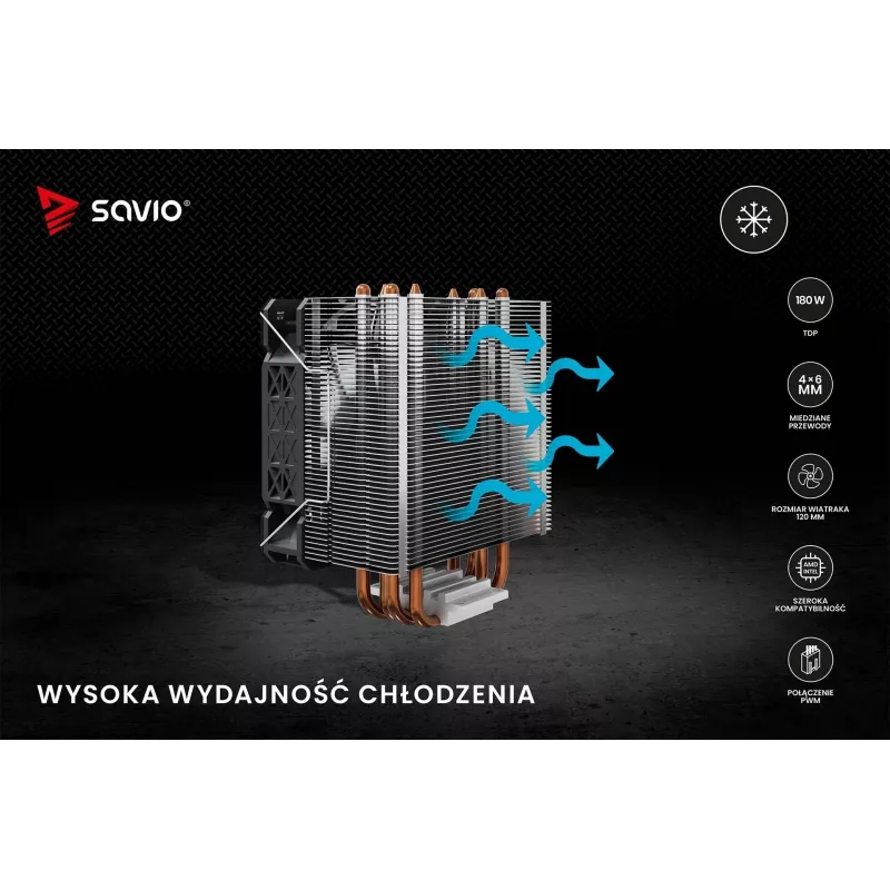 SAVIO VORTEX X2 CPU Cooler