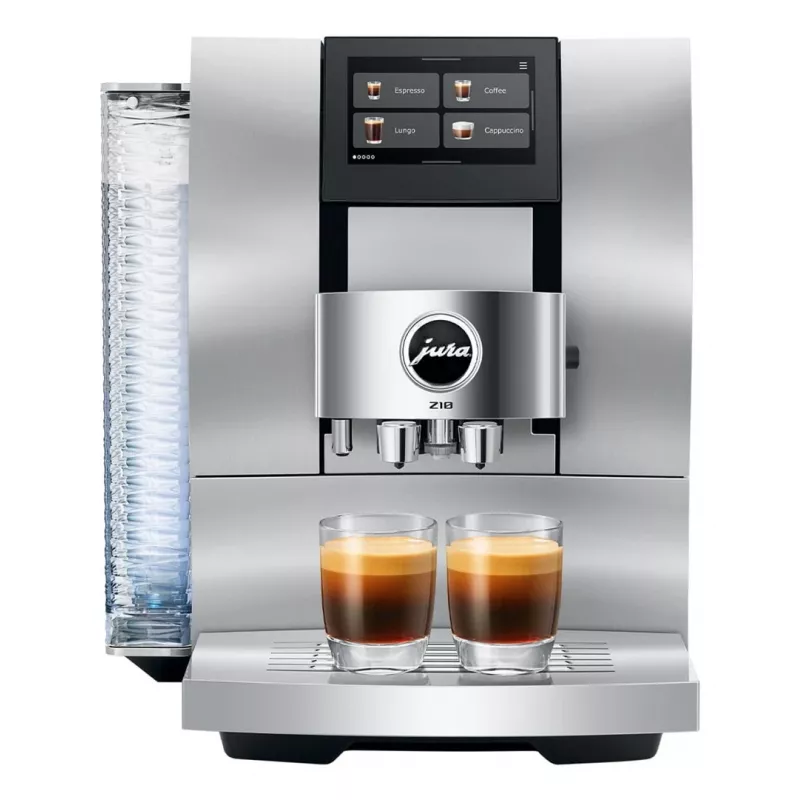 Fully‑automatic espresso machine JURA Z10 (EB) — 2.4 L water tank, built‑in grinder, 1450 W, aluminium/white