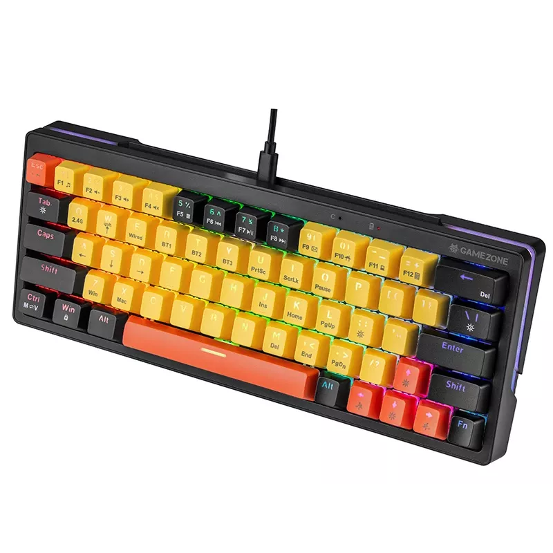 Mechanical Keyboard Tracer Gamezone EVO2 Hot Swap 63 (Yellow)
