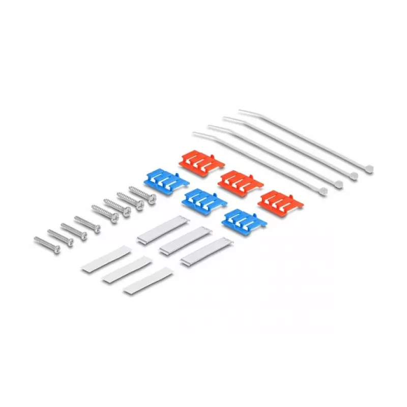 DeLOCK 67052 Keystone surface-mounted box for fiber optic modules, 6-port, white