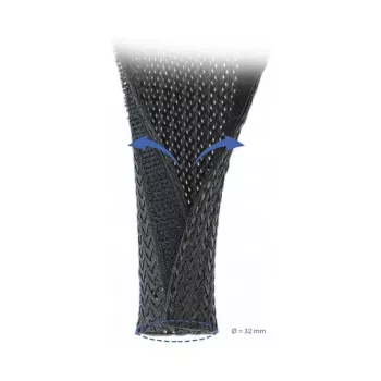 Braided Sleeving DeLOCK 19059 10 m x 32 mm black